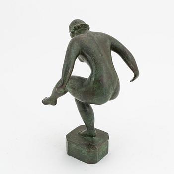 Nils Fougstedt, sculpture, bronze, signed.