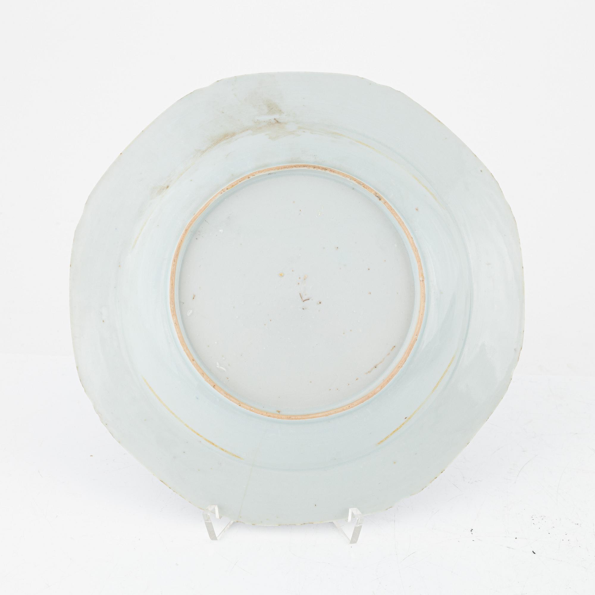 Nine porcelain pieces, China, Qing dynasty, 18th-19th century.