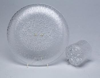 SERVIS, glas, 44 delar, "Ultima Thule" formgiven av Tapio Wirkkala för Iittala, Finland. 1900-talets mitt.