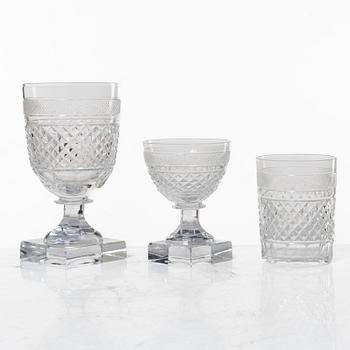 Elis Bergh, 29 pieces of a 'Kent' glass service, Kosta, Sweden.