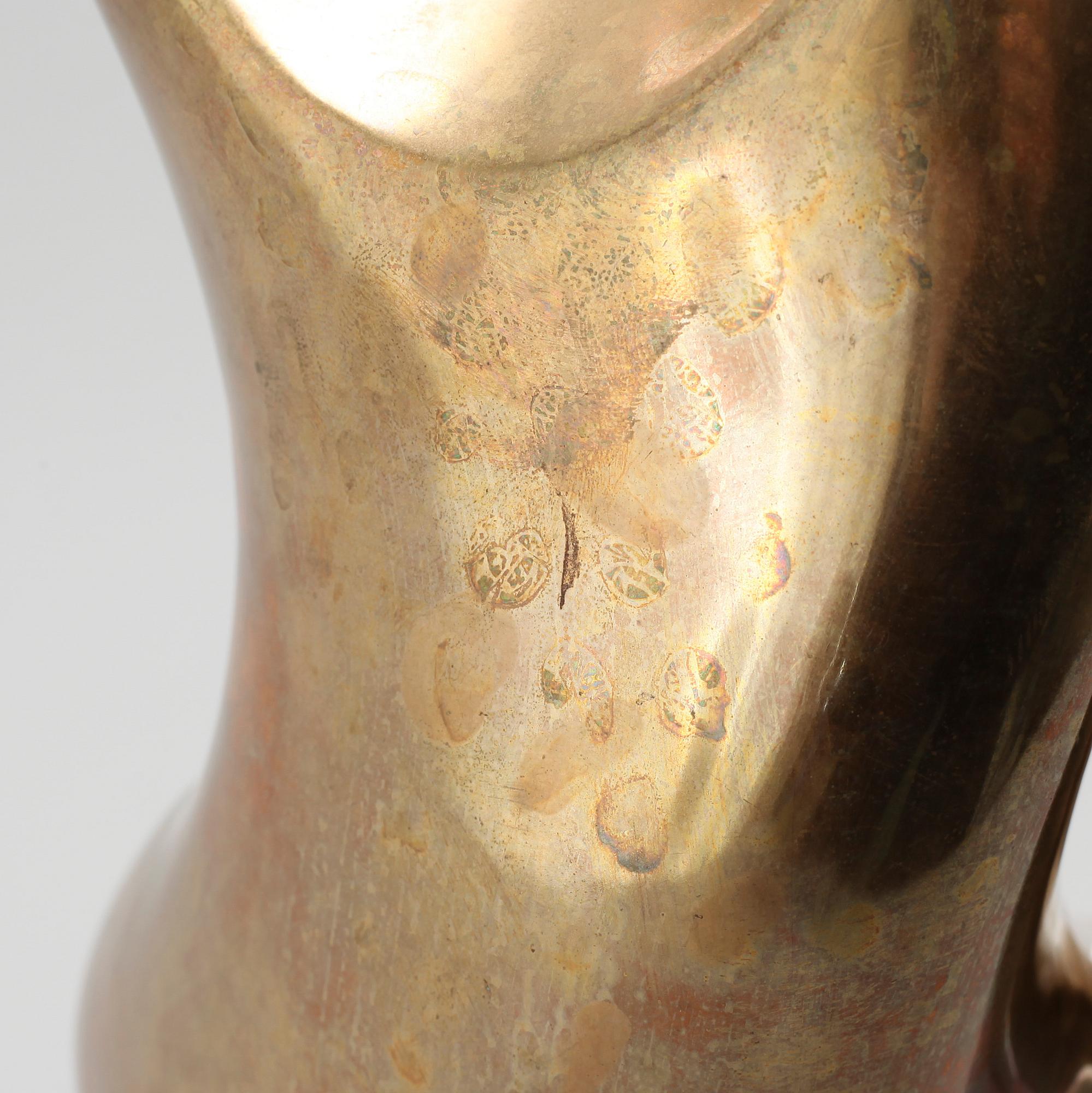 sculpture, bronze, signed.
