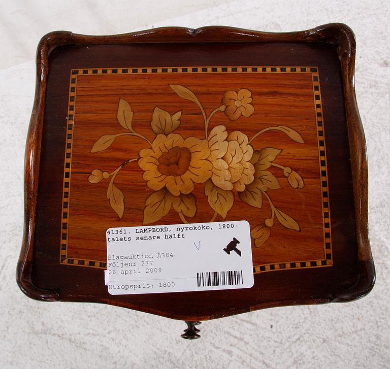 LAMPBORD, Louis XV-stil,, 1800-talets senare hälft.