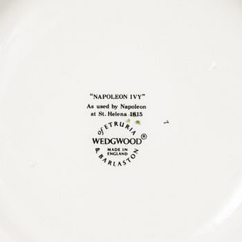 55 'Napoleon Ivy' stoneware plates, Wedgwood.