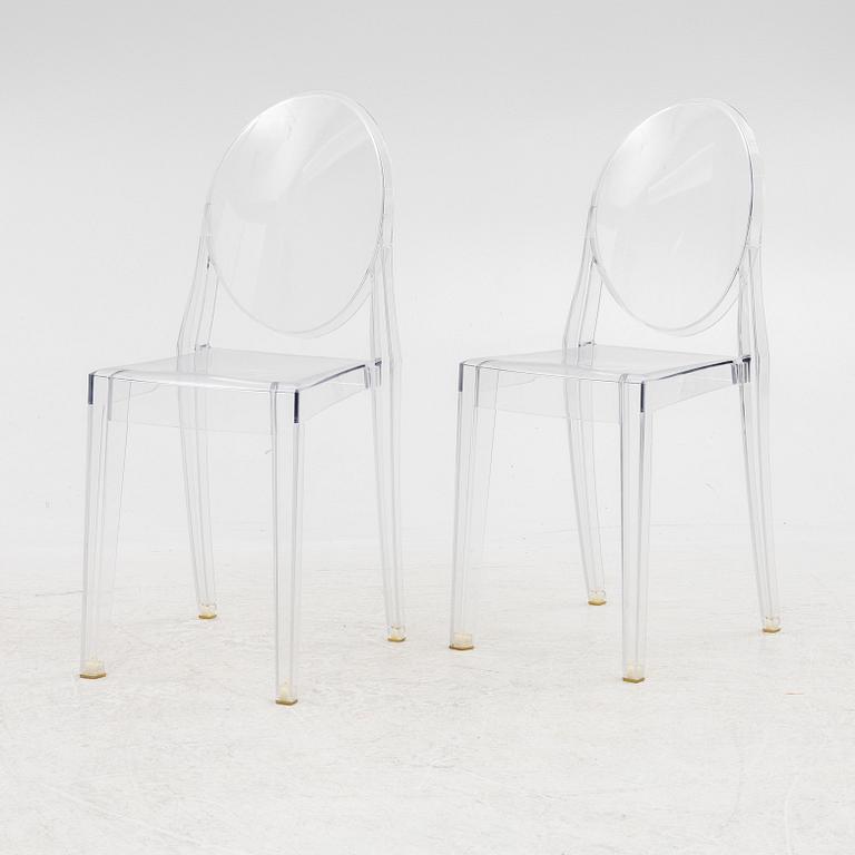 Philippe Starck, stolar, ett par, "Victoria Ghost", Kartell.