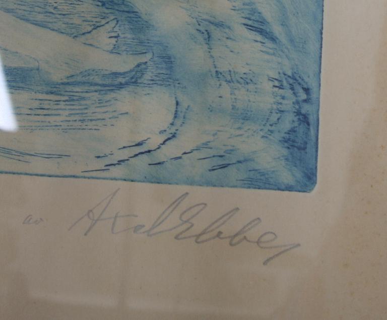 EBBE, AXEL, etsningar 2 st, sign.