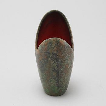A signed ceramic vase by Hans Hedberg, Biot, France.