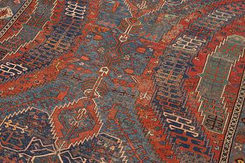 A antique 'Dragon' Soumac, East Caucasus, c. 308 x 240 cm.