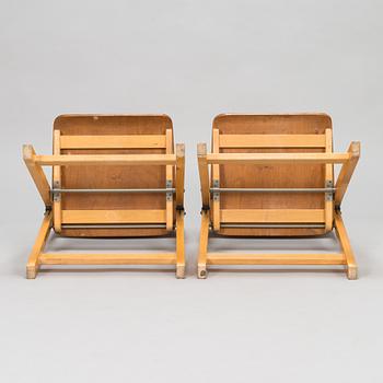 Six 1960s folding chairs for SOK Vaajakosken tehtaat.