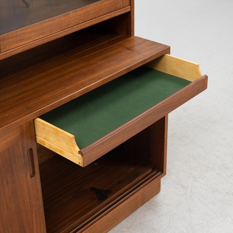 Sideboard with display cabinet, Wirserums Nya Möbelfabrik, Hultarp, third quarter of the 20th century.