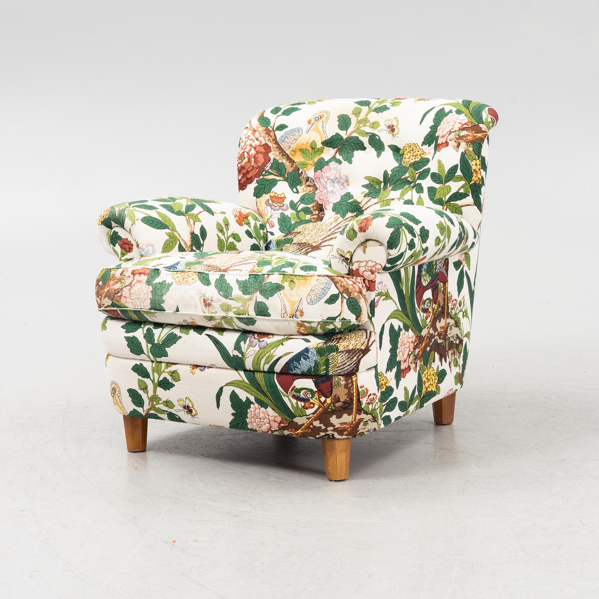 Josef Frank, a model 568 easy chair, Firma Svenskt Tenn.