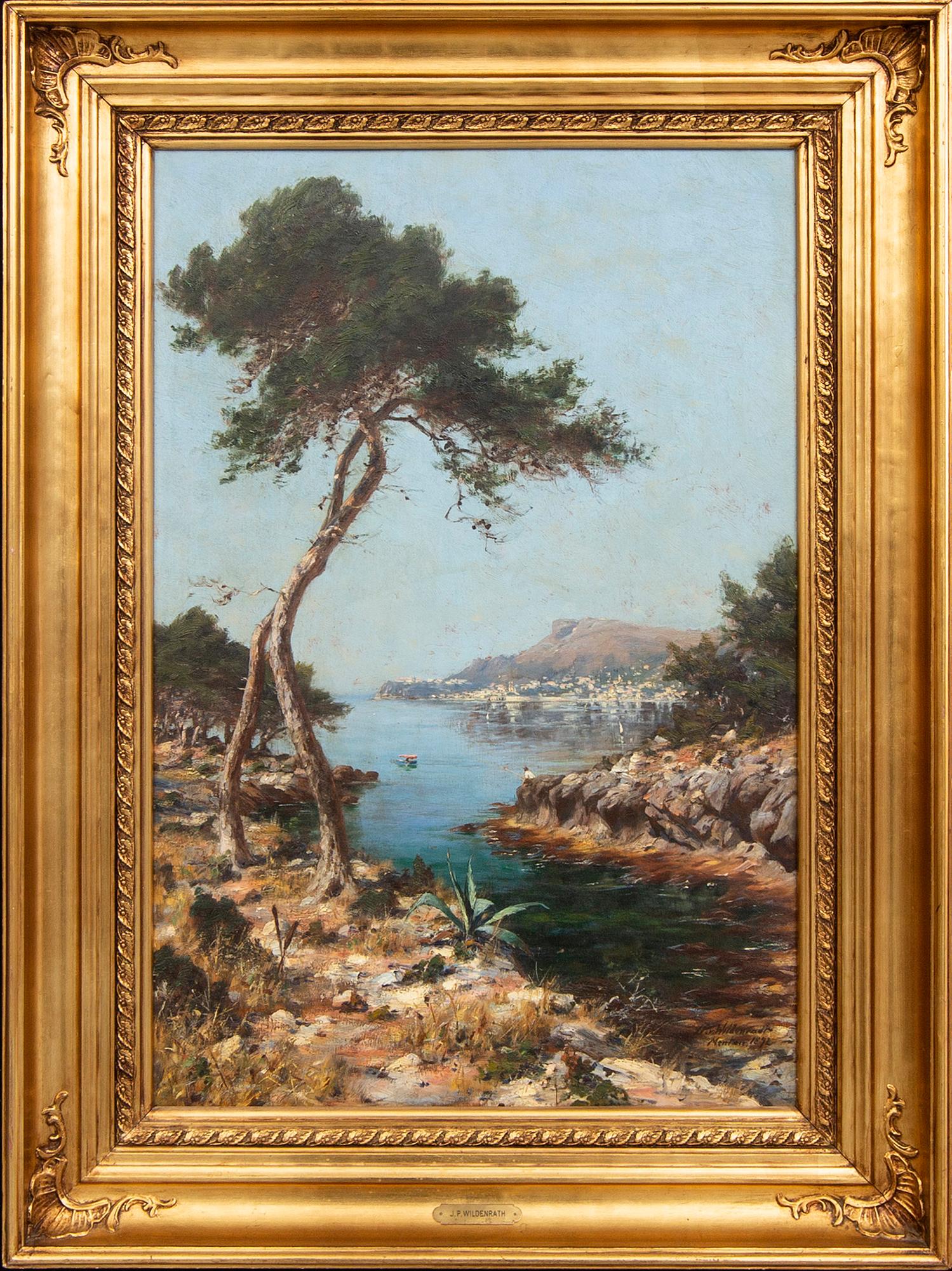 Johan Peter von Wildenradt, olja på pannå signerad och daterad 1892.