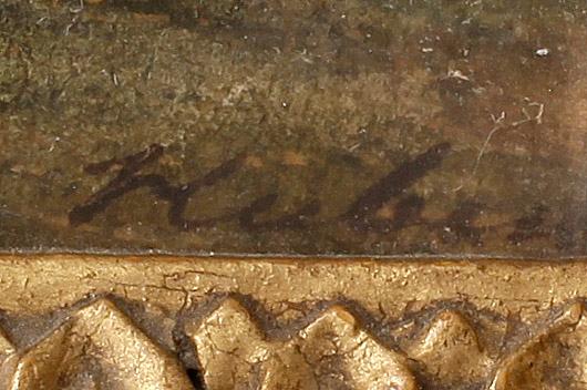 JEAN-BAPTISTE LOUIS HUBERT, tillskriven, akvarell med täckvitt, signerad.