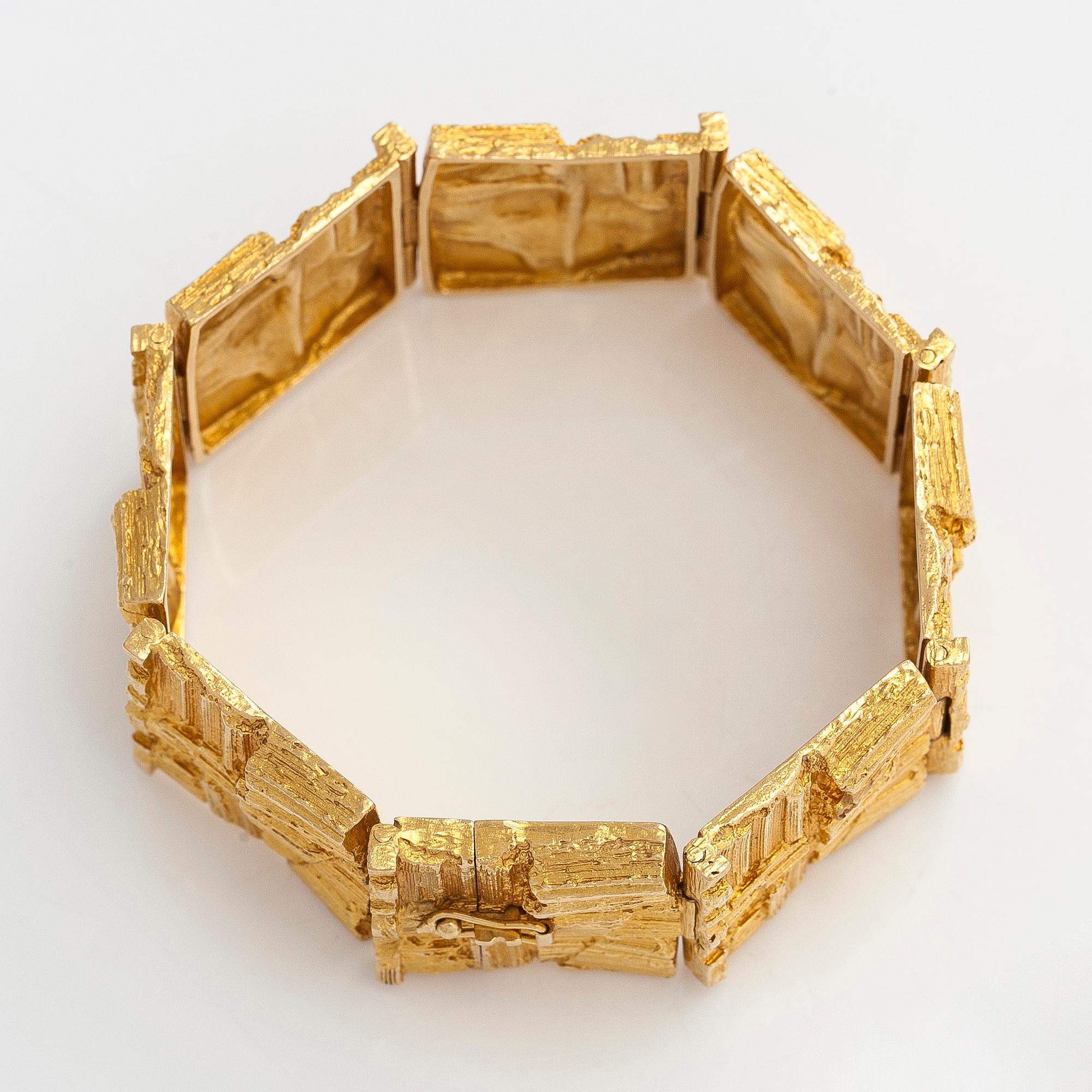 Björn Weckström, an 18K gold 'Suma' bracelet for Lapponia.
