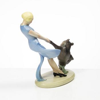 Felice Tosalli, figurin, "Ballo del'Orsacchiotto", Lenci, 1900-talets första hälft, Italien.