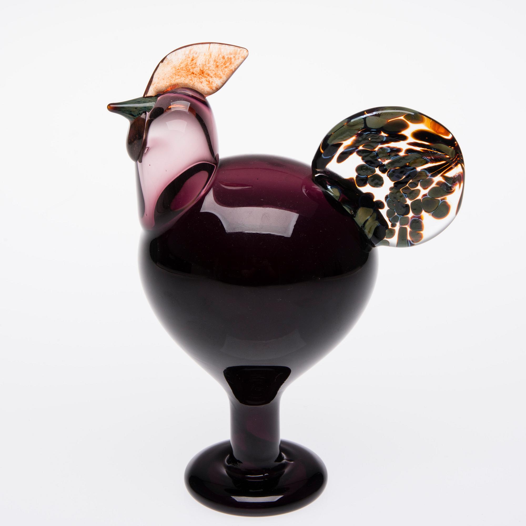 FIGURIN, glas, signerad O. Toikka Nuutajärvi, 1998.