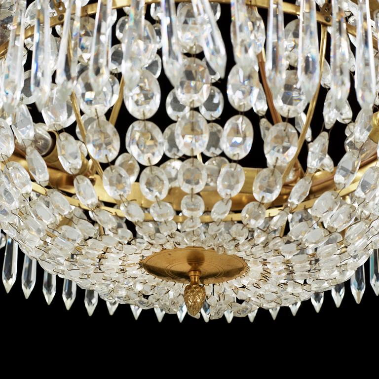 LJUSKRONA, empirestil, 1900-tal. Höjd ca 65cm.