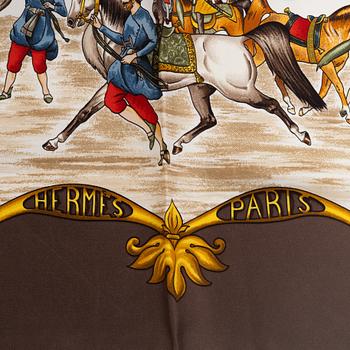 Hermès, scarf, "Les Chevaux des Empereurs Moghols".