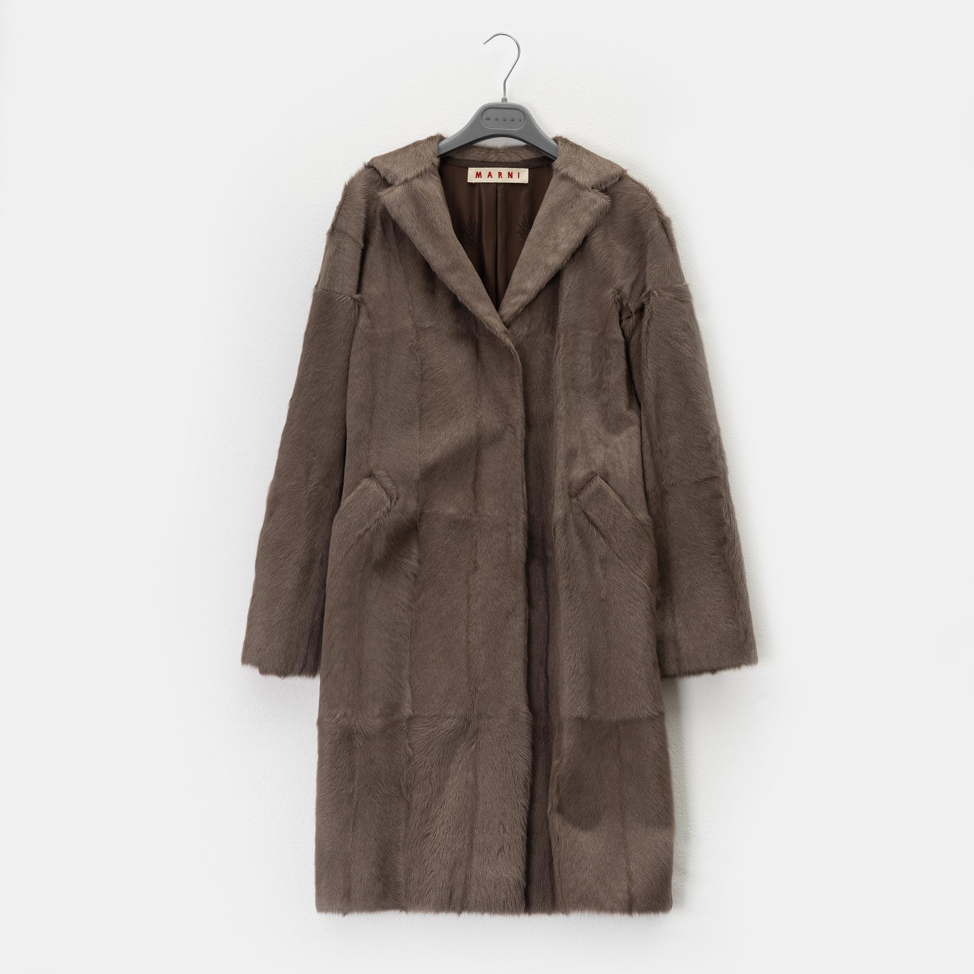 Marni, a kid fur coat, size 40.