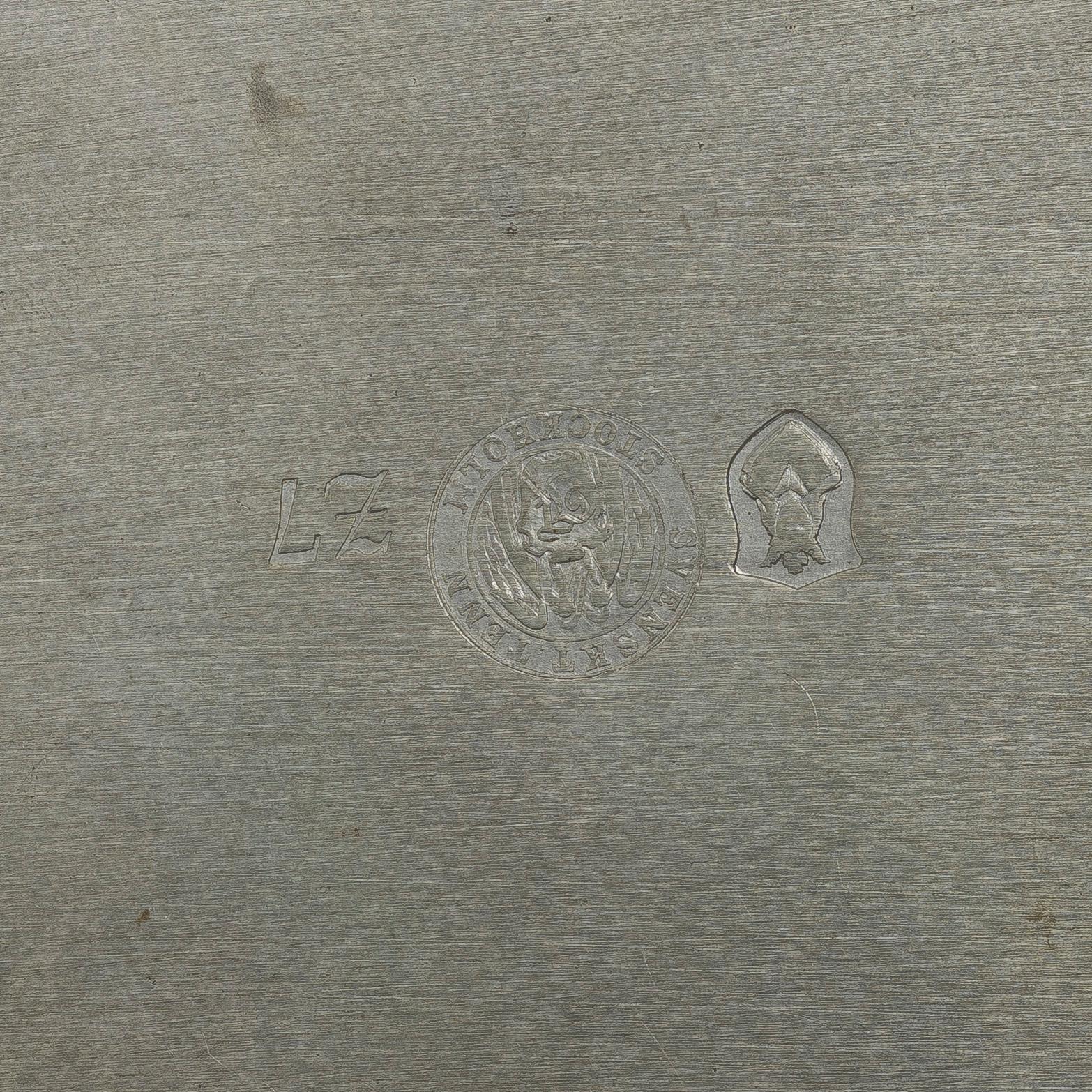 Nils Fougstedt, a pewter box, model A 273, Svenskt Tenn, Stockholm 1926.