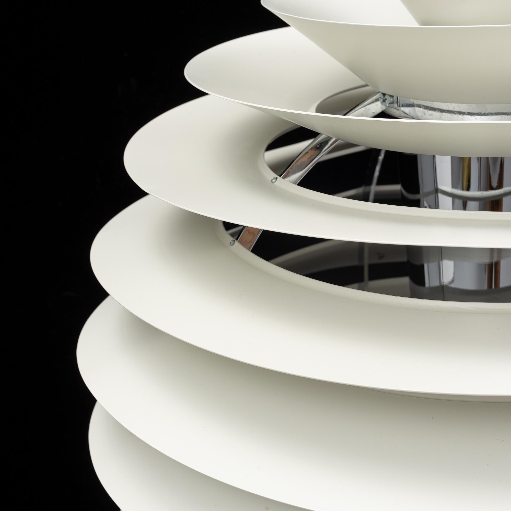 Poul Henningsen, a 'PH Globe/Louvre' pendant light, Louis Poulsen, Denmark.