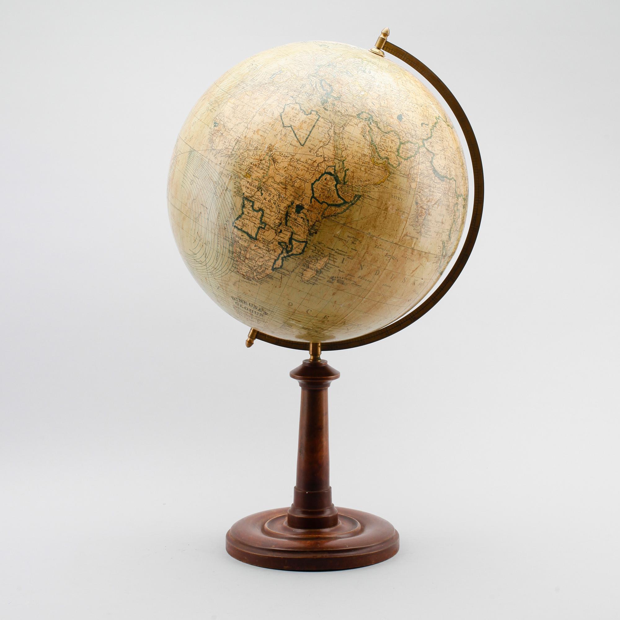 JORDGLOB, Dr Neuse's Globus, Stockholm, 1900-talets början.