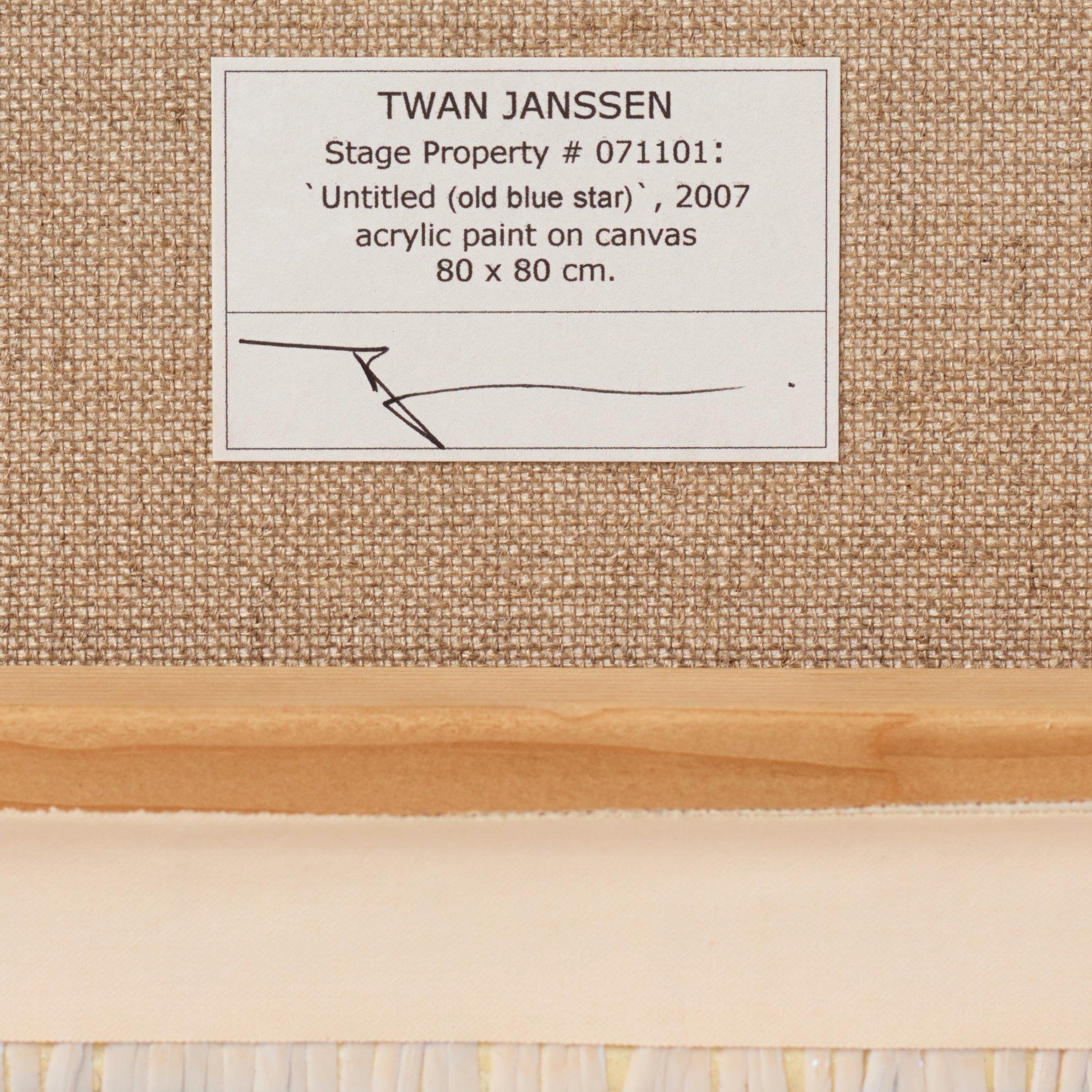 Twan Janssen, "Untitled (old, blue, star)".