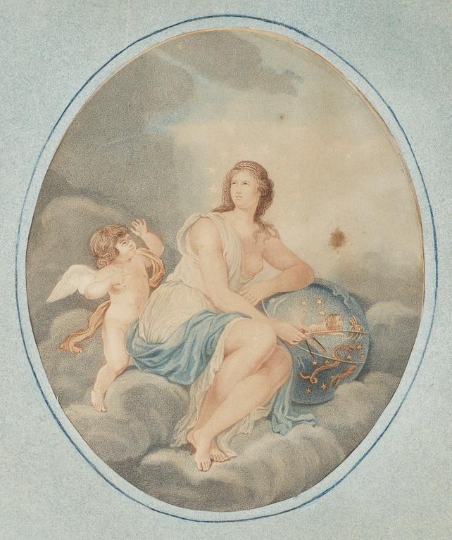 OKÄND KONSTNÄR, färggravyrer, ett par, 1800-talets början.