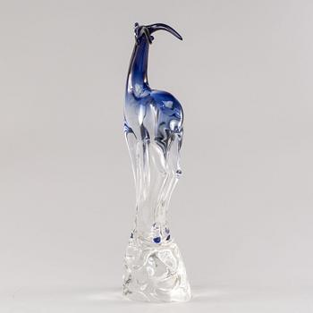 A LARGE ANTONIO DA ROS GLASS SCULPTURE FOR CENEDESE AROUND 1965-75.