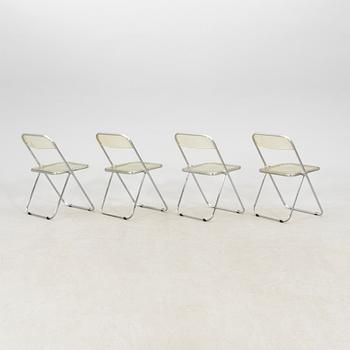 Giancarlo Piretti, fällstolar 4 st, "Plia", Castelli, formgivna 1967.