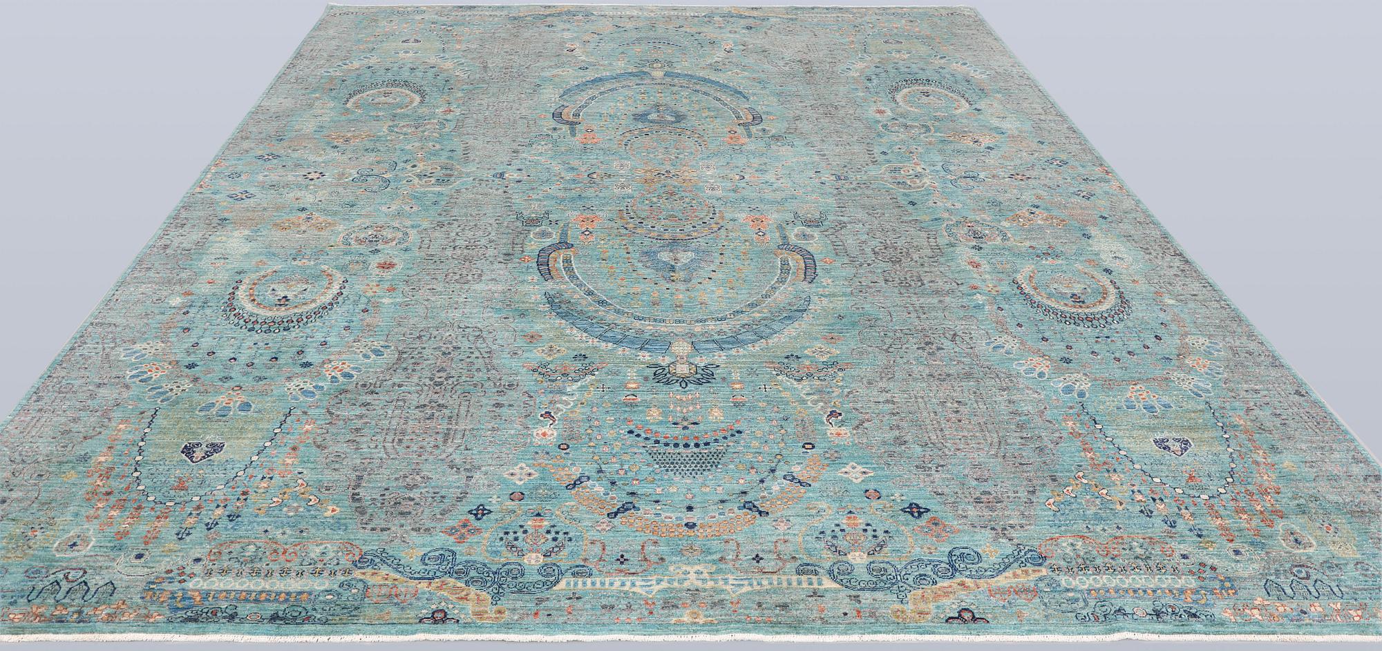 Matta, Ziegler design, s.k. "Mamluk", ca 366 x 269 cm.