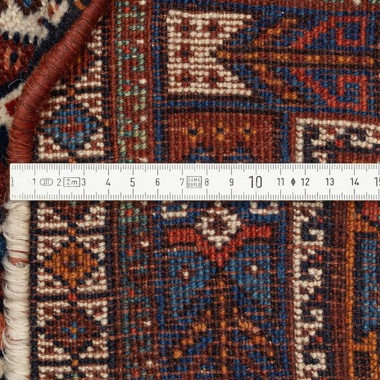 A carpet, Shiraz, circa 211 x 147 cm.