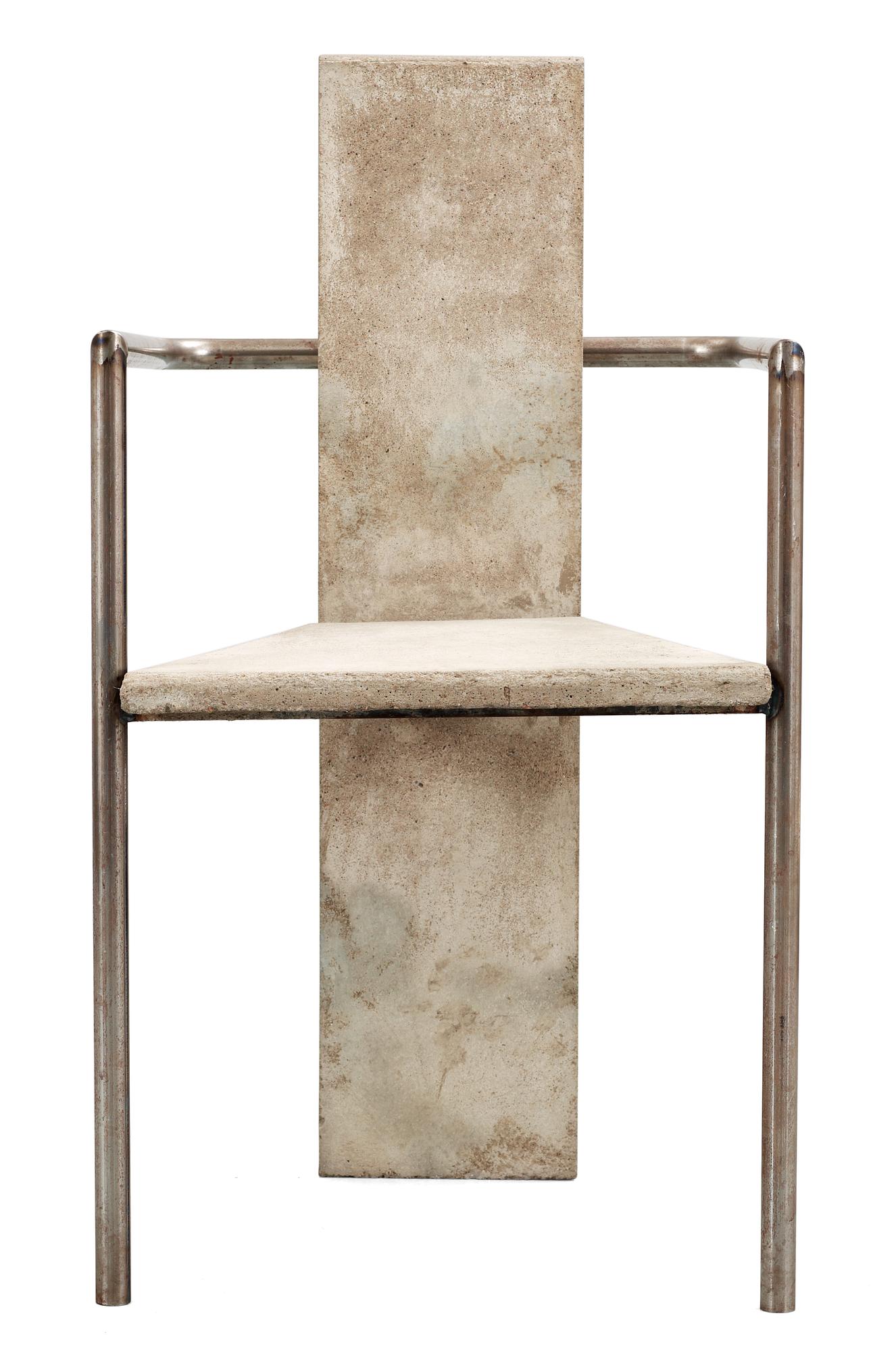 A Jonas Bohlin 'Concrete' armchair, Källemo, Värnamo, Sweden 1981.