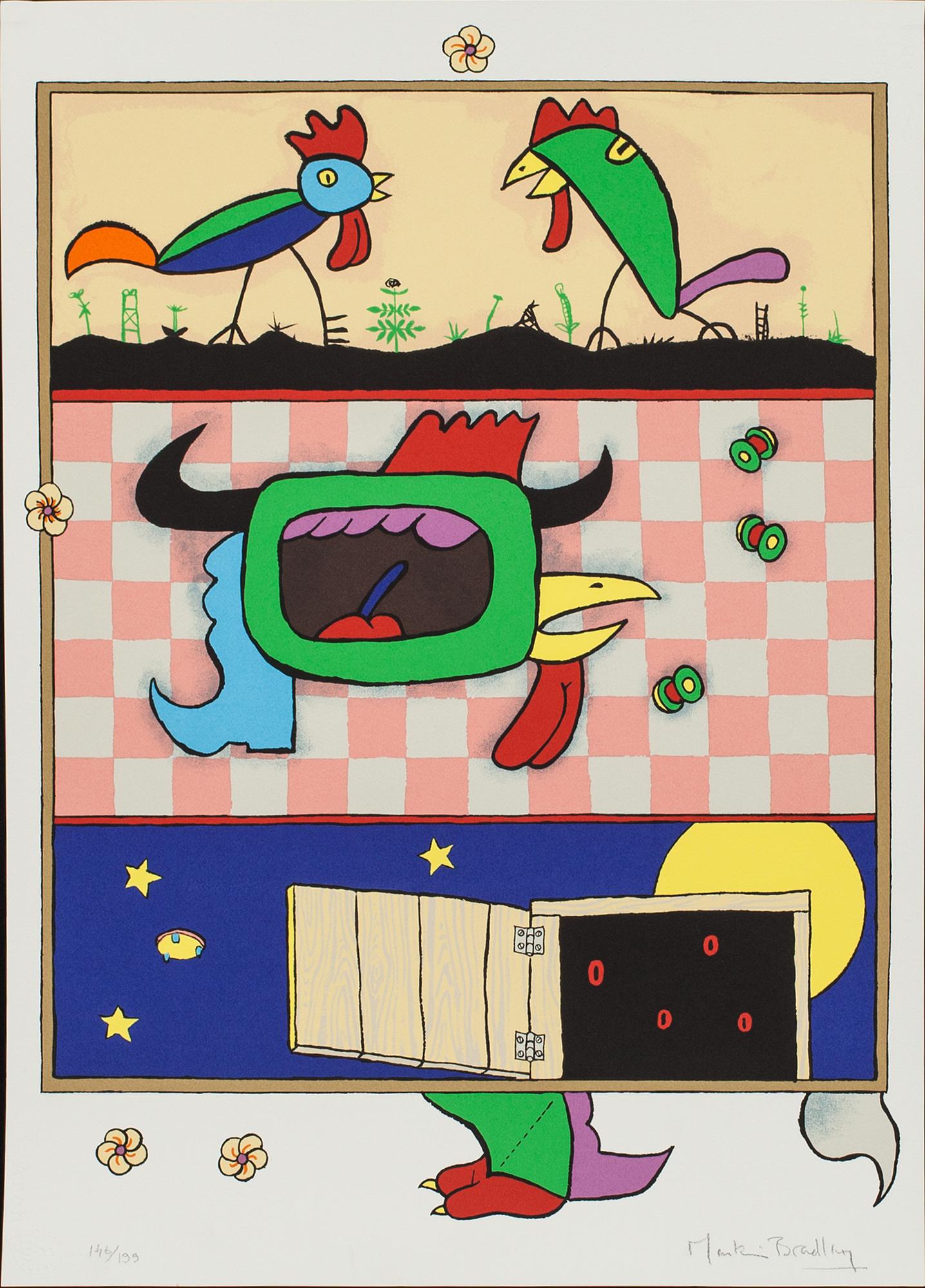 MARTIN BRADLEY, färgserigrafi, signerad och numrerad 146/199.