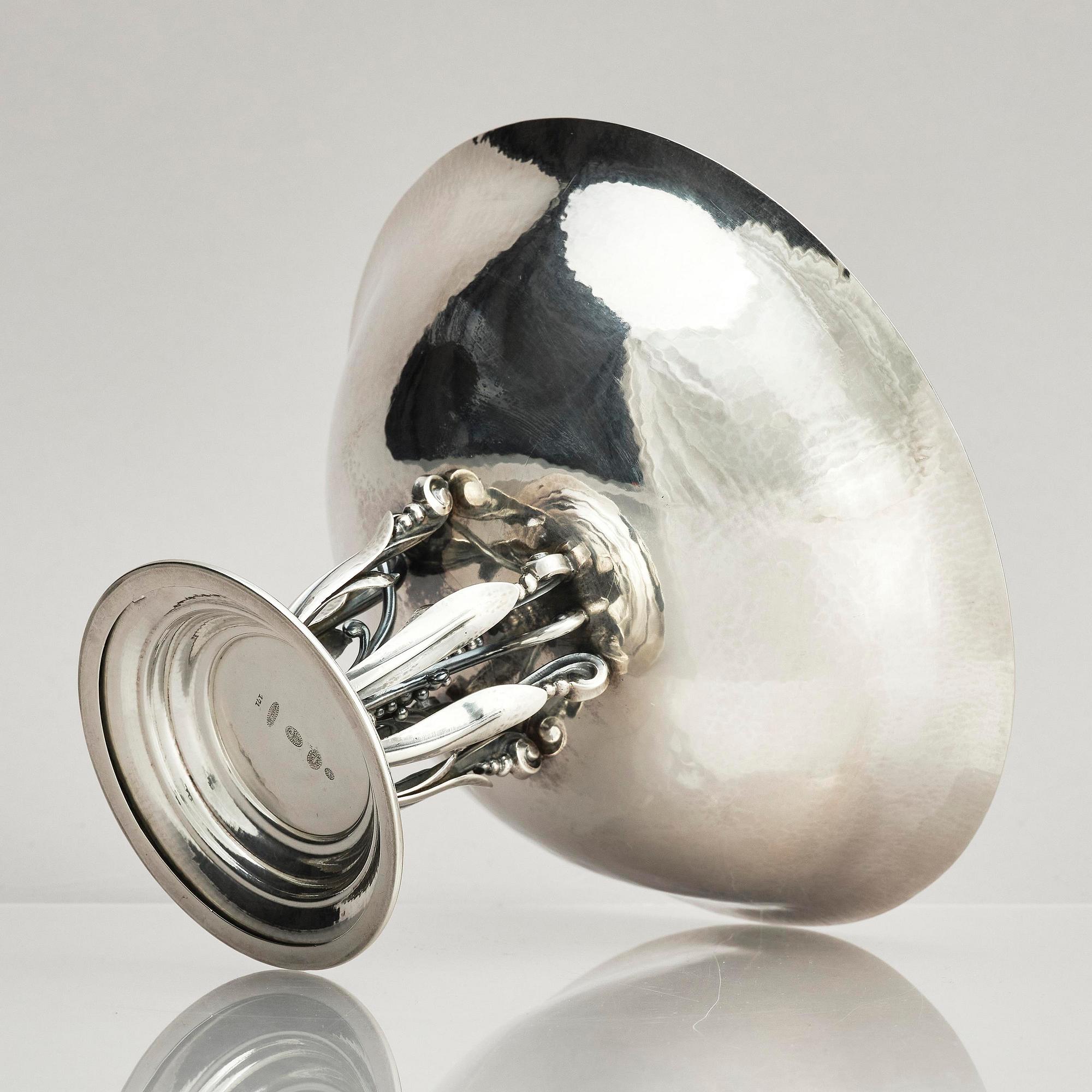Georg Jensen, skål, silver, design Johan Rohde, Köpenhamn 1919-1927.
