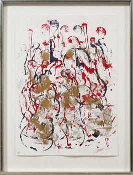 Fernandez Arman · FERNANDEZ ARMAN, färgseriegrafi, signerad och numrerad 62/75.