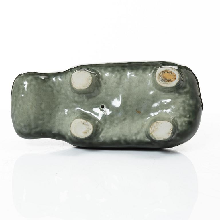 Lisa Larson, figurin, stengods, "Flodhäst" ur serien "Stora zoo", Gustavsberg.