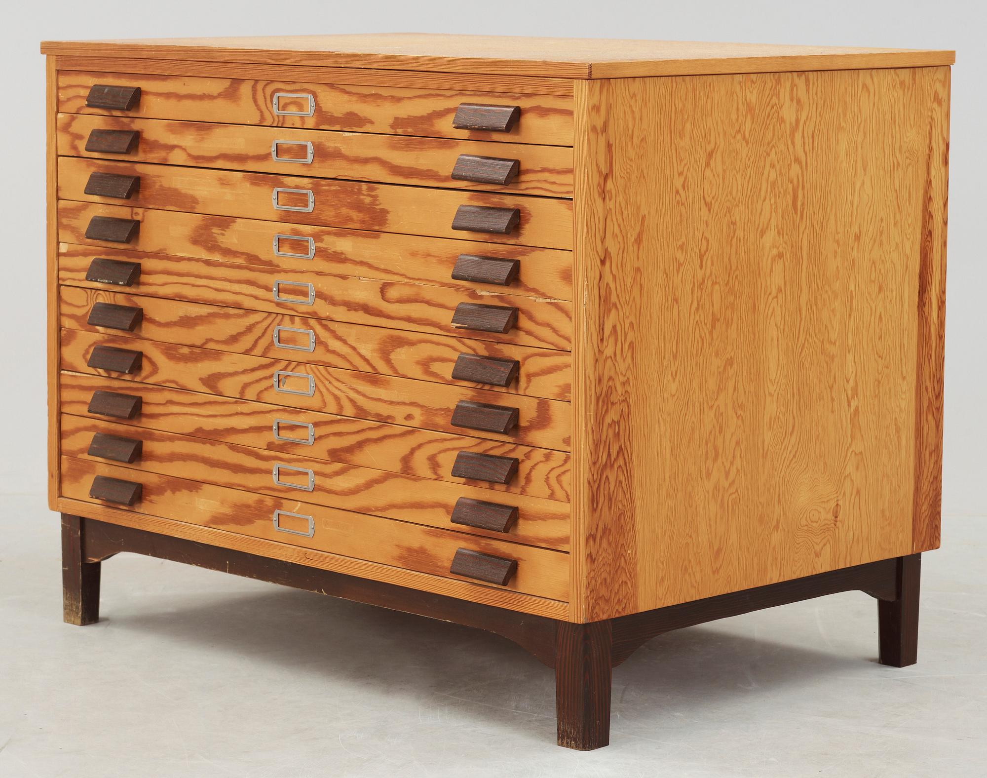 ARKIVSKÅP/ARKITEKTSKÅP, 1900-talets andra hälft.