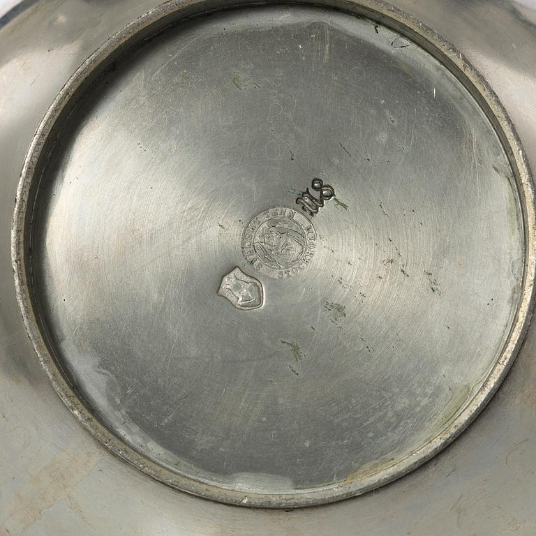 Nils Fougstedt, A four piece pewter coffee service, Svenskt Tenn, 1931 - 1946.