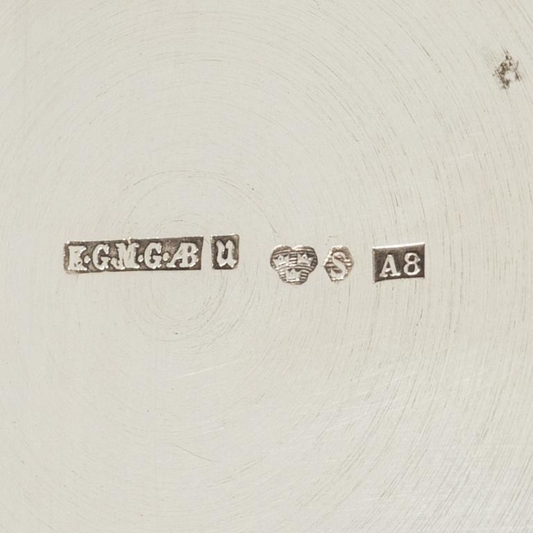 Bowls, 2 pcs, silver, including KG Markström, Uppsala 1927.