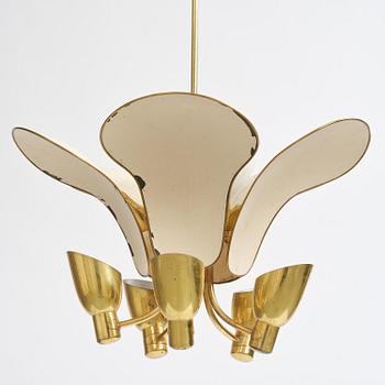 Carl-Axel Acking, a rare ceiling lamp model 982, Bröderna Malmströms Metallvarufabrik, Malmö, 1950s.