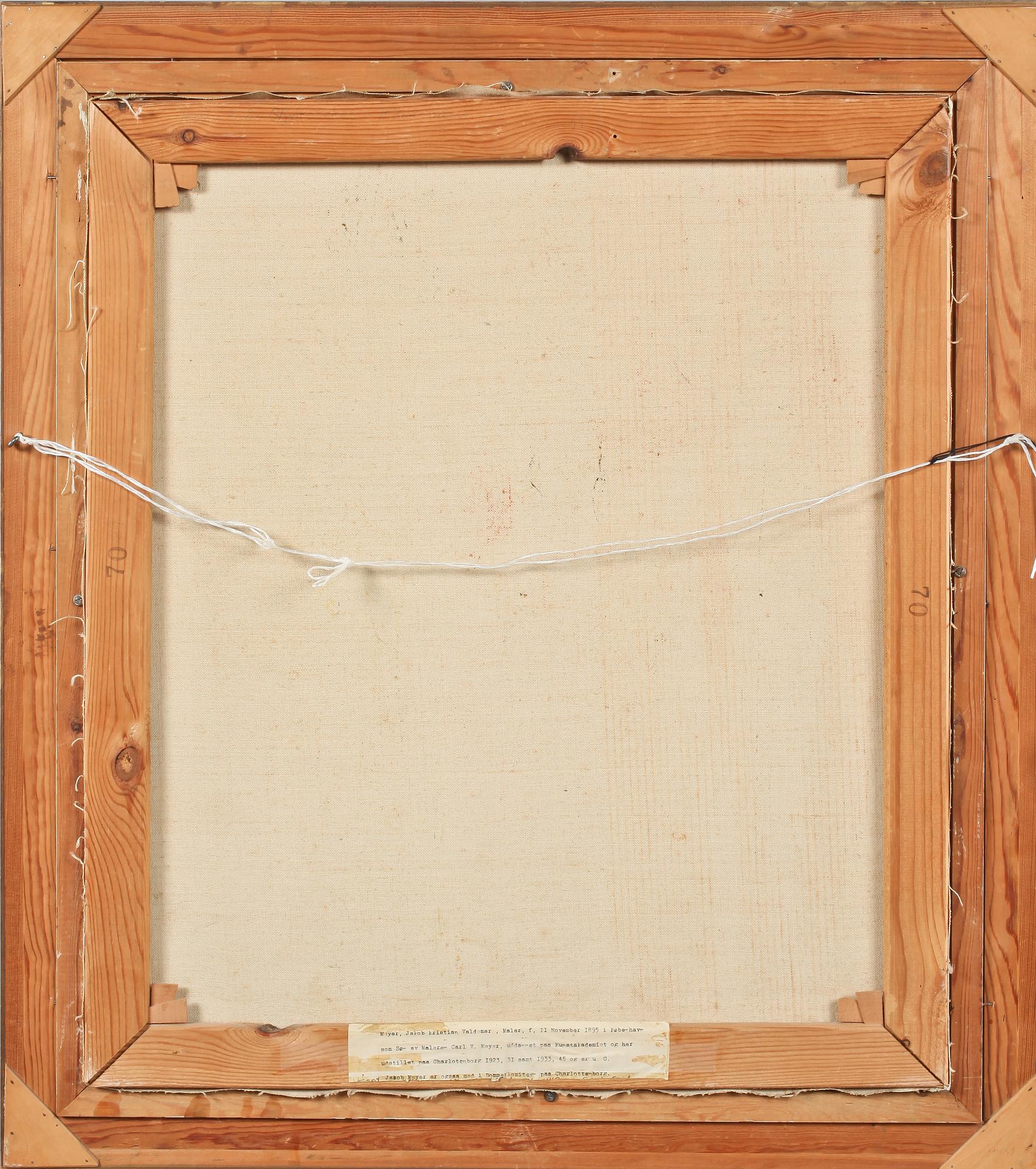 JACOB MEYER, oljemålning, signerad.