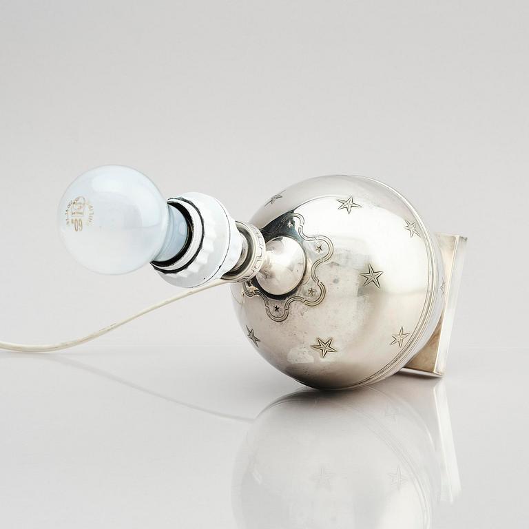 Jacob Ängman, a rare table lamp, Guldsmedsaktiebolaget, Stockholm, ca. 1930.