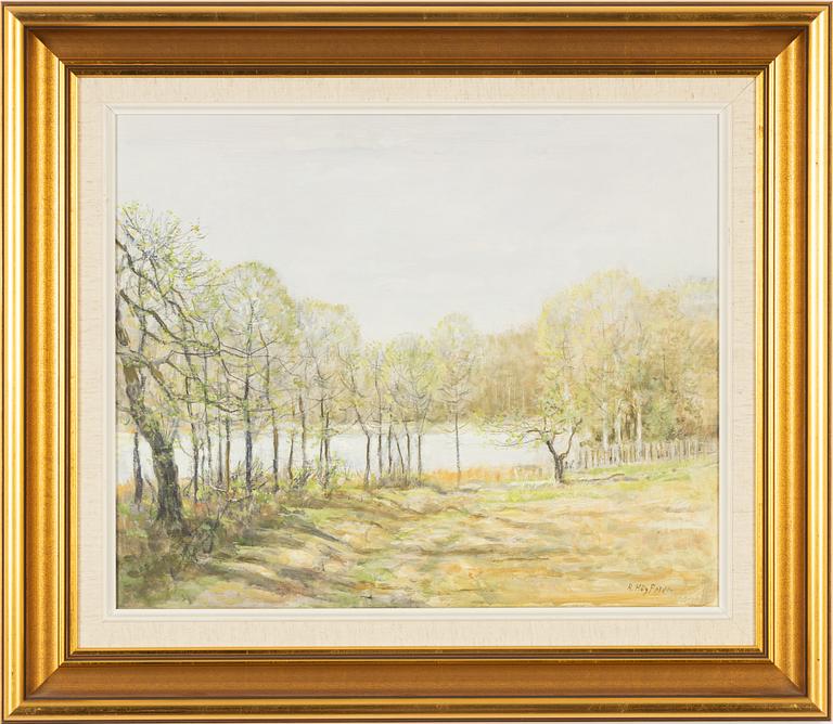 Robert Högfeldt, oil on board, signed.