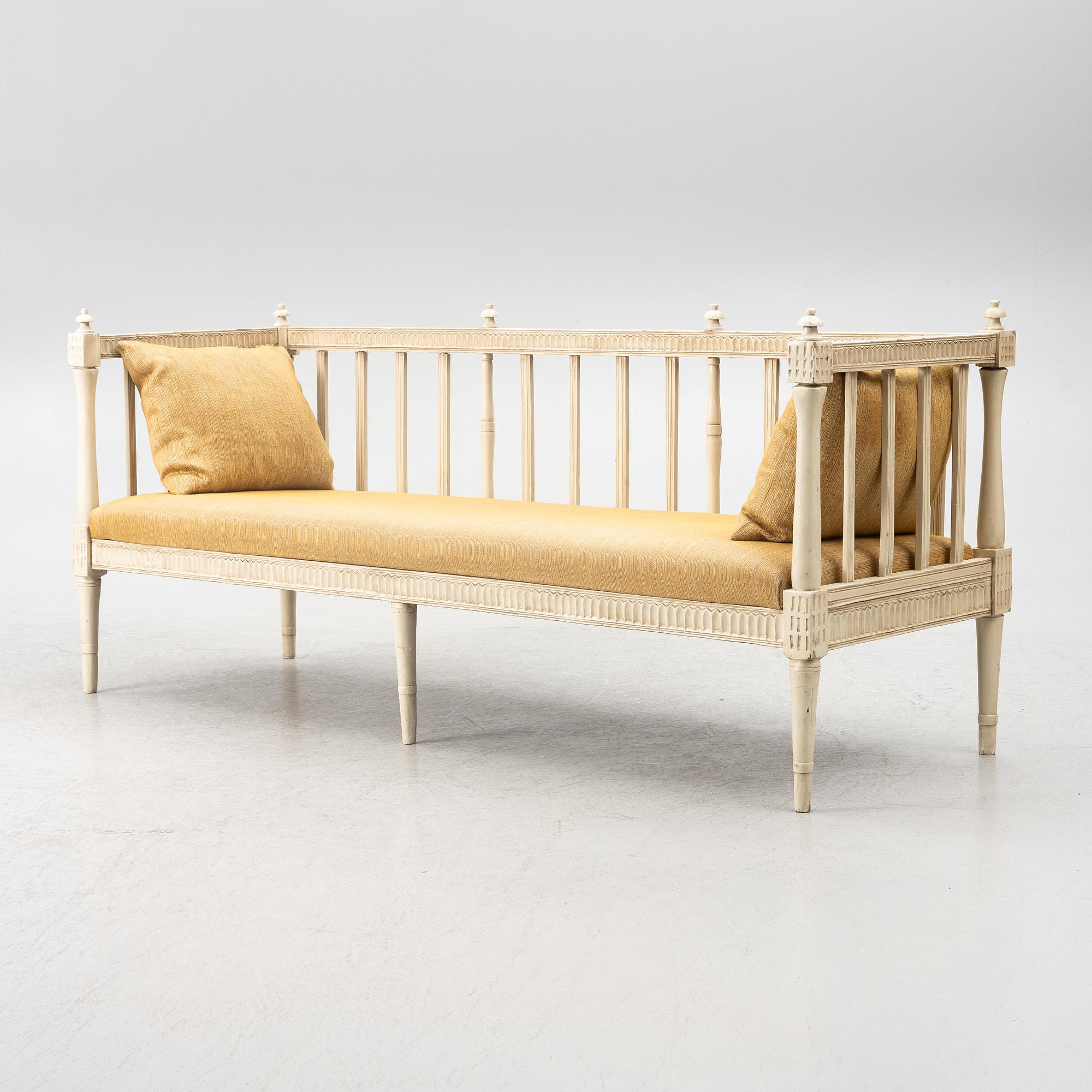 Soffa, sengustaviansk, 1700-talets slut.
