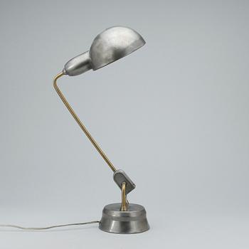 BORDSLAMPA, metall, Charlotte Perriand, Jumo, Frankrike, 1930-tal.