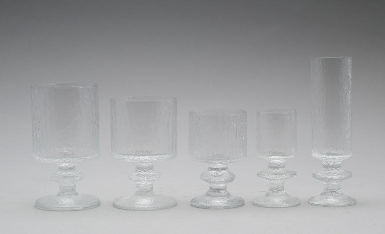 GLASSERVIS, 60 delar, "Senator", Timo Sarpaneva, Iittala.
