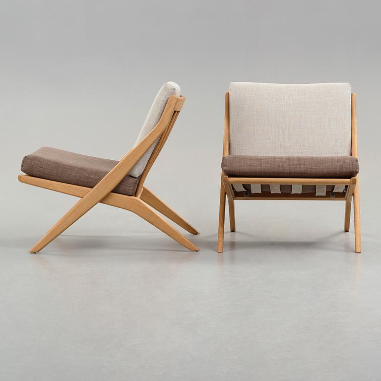 Folke Ohlsson, A pair of "Scissor chairs" for Svenska Möbelfabrikerna Bodafors, Sweden 1961.