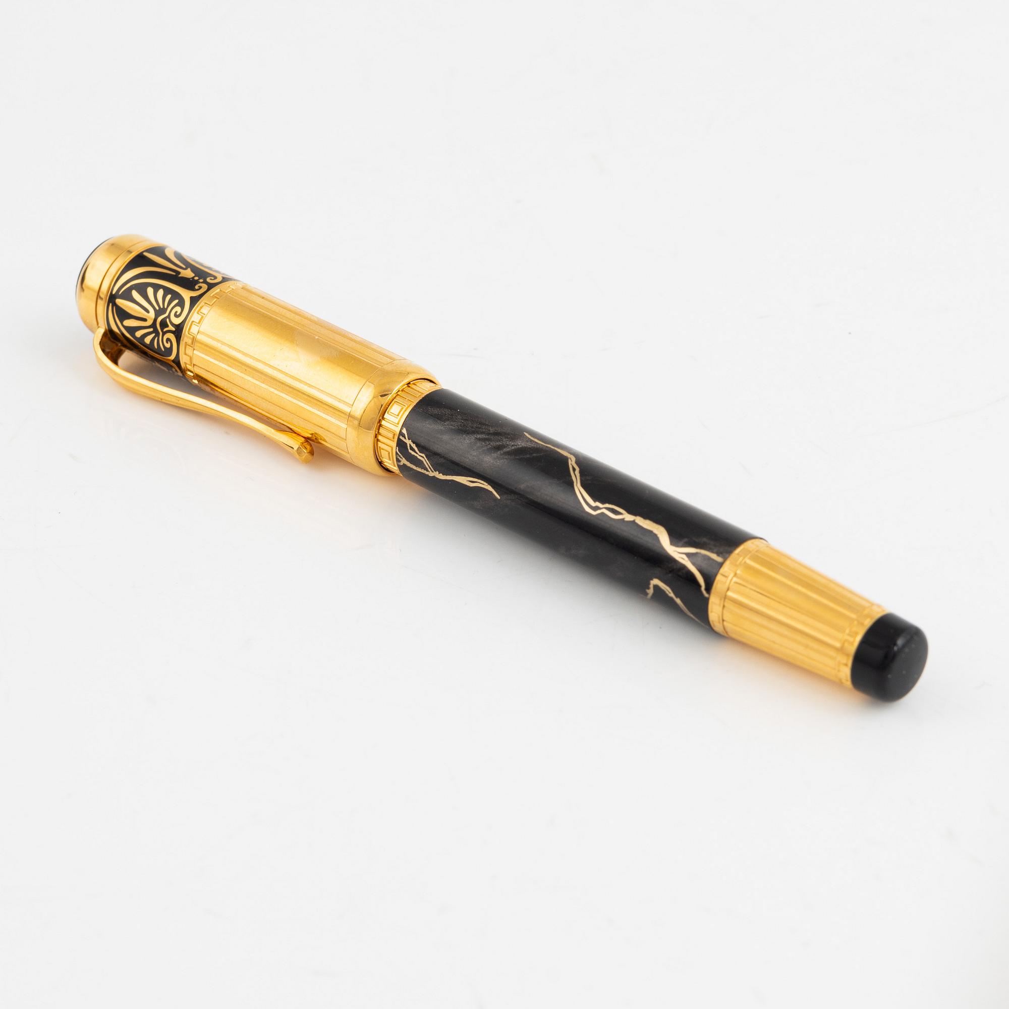 Fountain pen, Mont Blanc"Hommage à Alexander The Great", Mont Blanc.