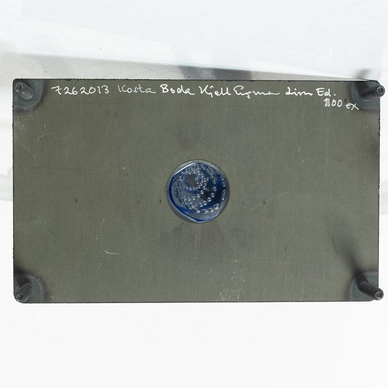 Kjell Engman, skulptur/vägglampa, glas, Kosta Boda, limiterad upplaga.