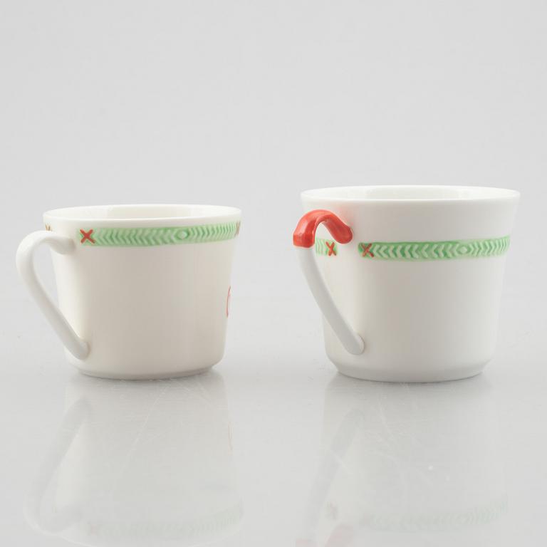 Julservis, 62 delar, porslin, "God Jul", Rörstrand/old Gustavsberg.